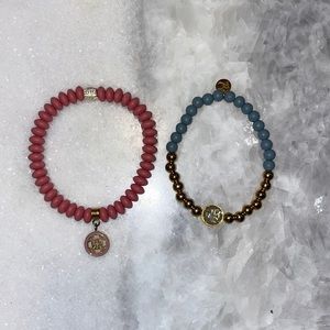 2 rustic cuff bracelets